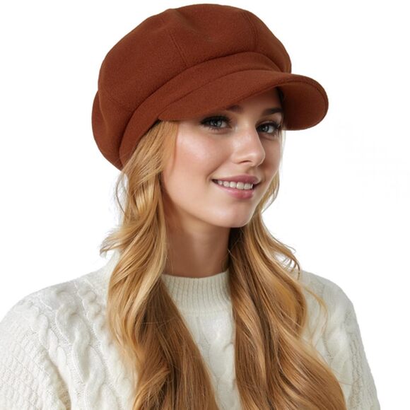 9494 Women Newsboy Hat Octagonal Beret (polyester main image 6